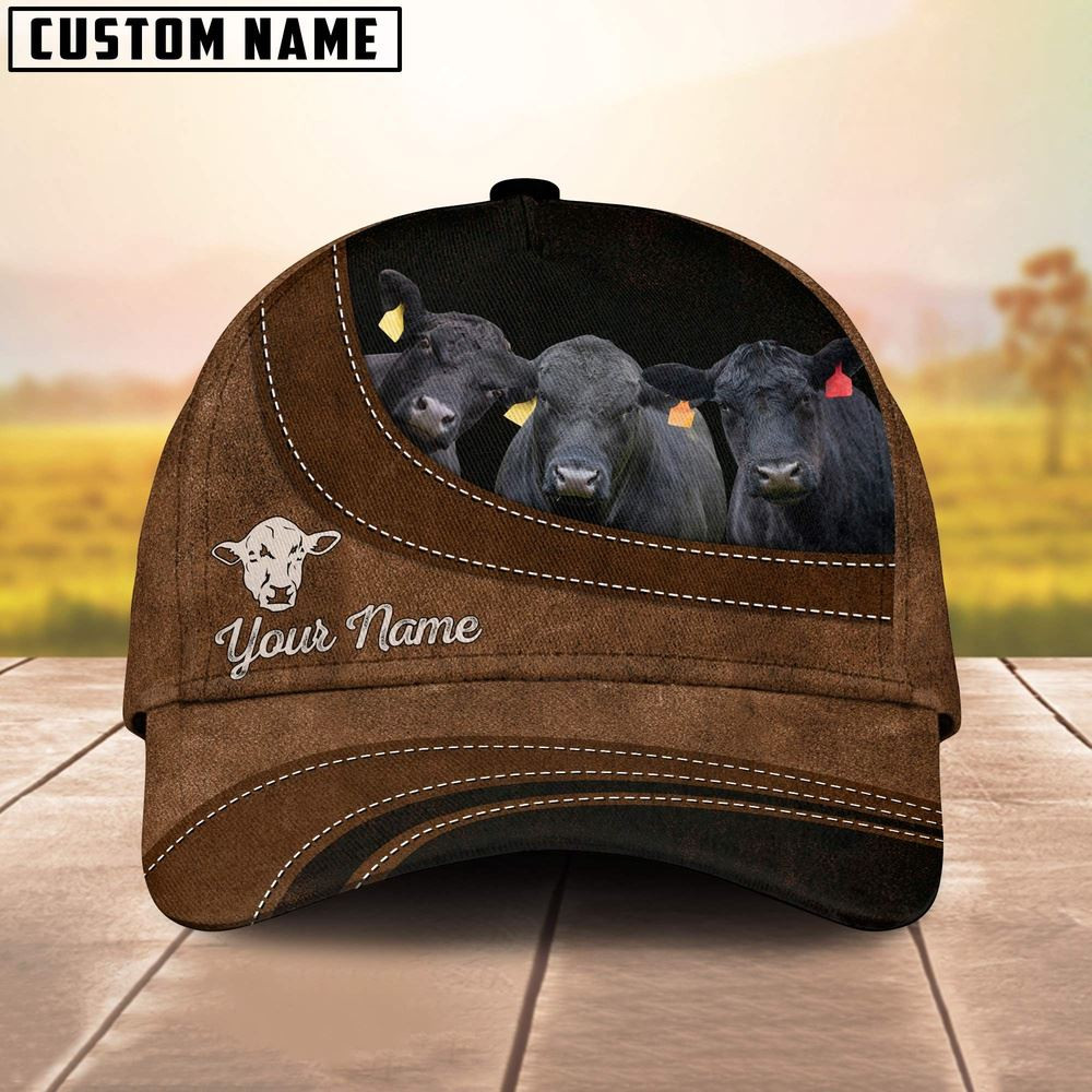 Brangus Happiness Customized Name Cap Farm Cap Farmer Baseball Cap Gift For Farmer