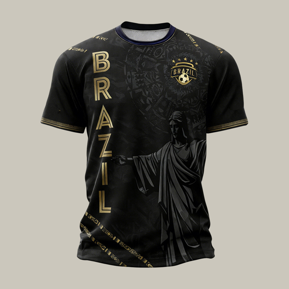 Brasil FIFA World Cup 2026 T-Shirt Christ Of Redeemer Shirt FIFA World Cup 2026 Gear