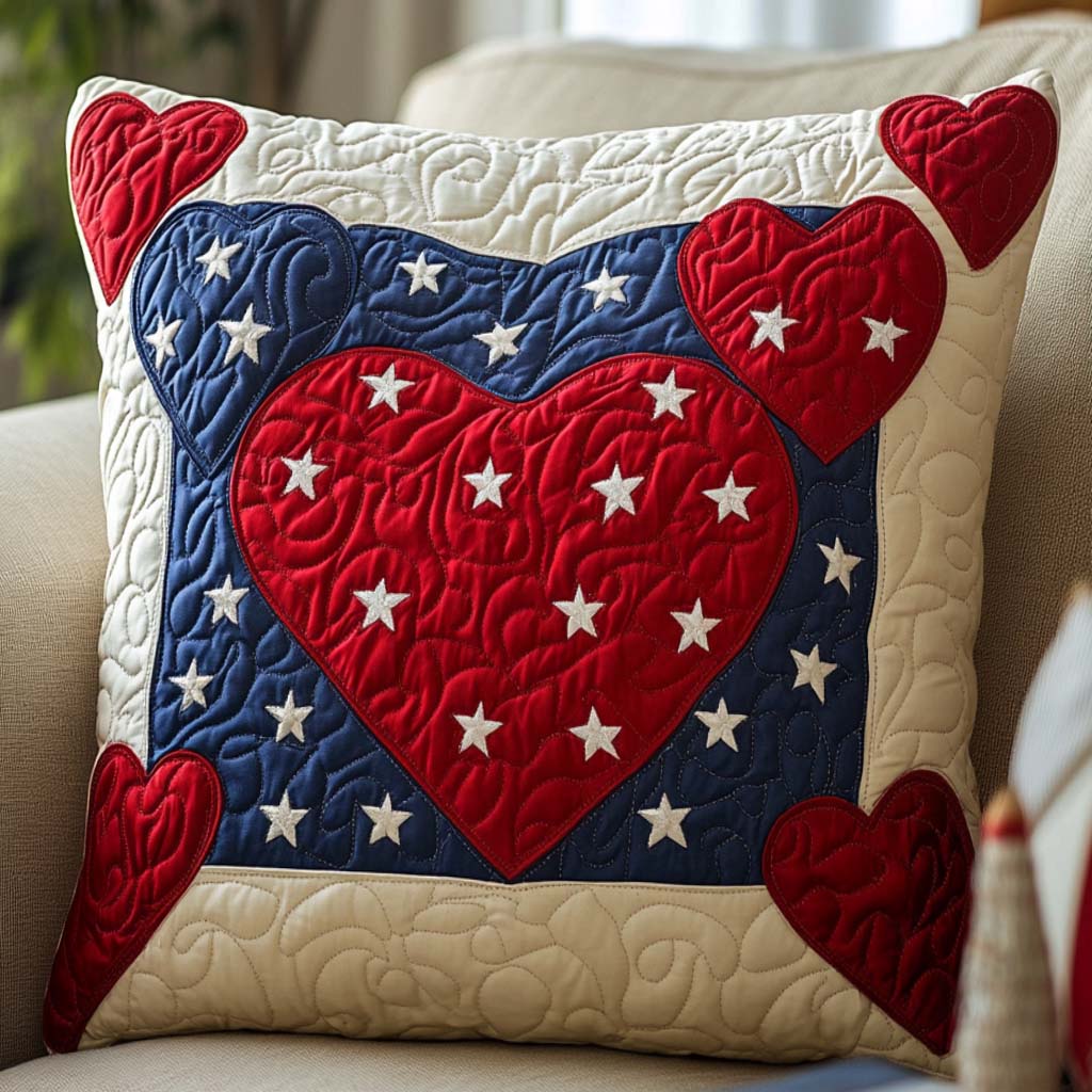 Brave and Free Quilted Pillow Case Home Decor Pillow Covers Good Gifts For Mom
