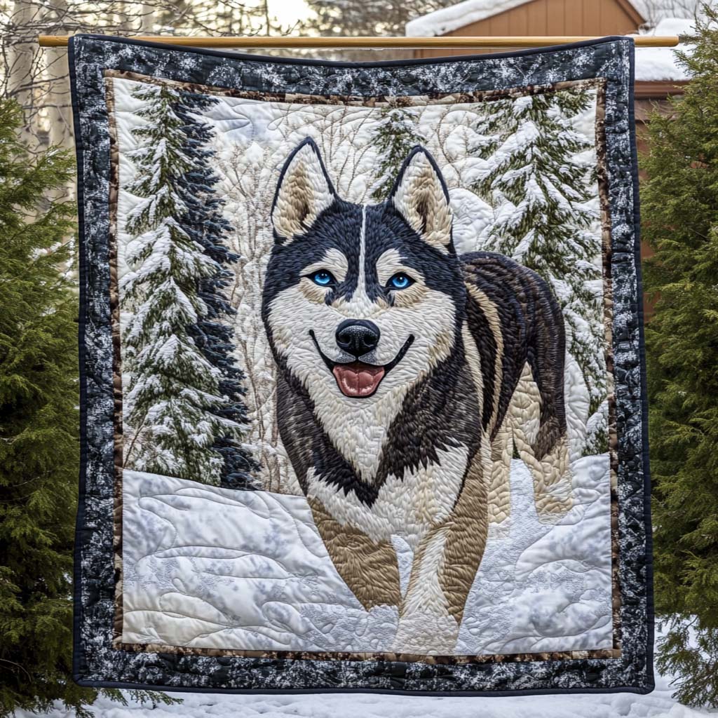 Brave In The Snow Quilted Blanket Presents For Dog Lovers