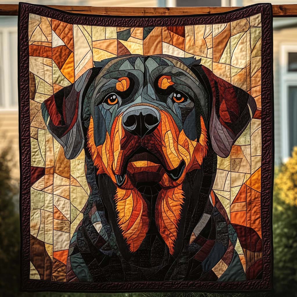 Brave Rott Quilted Blanket Best Gifts For New Dog Owners