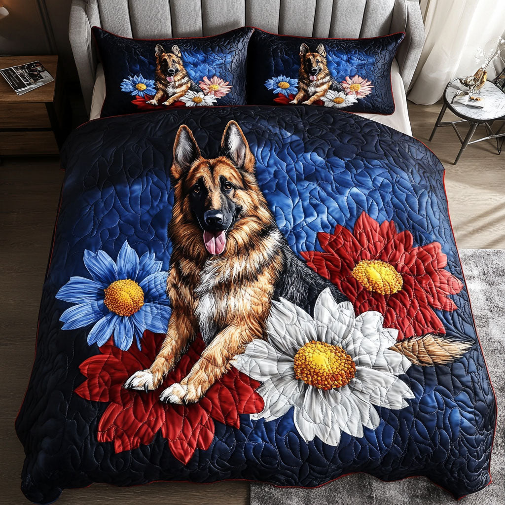 Brave Shepherd Quilted Bedding Set Perfect Bedding Gift Set for Holiday Celebrations