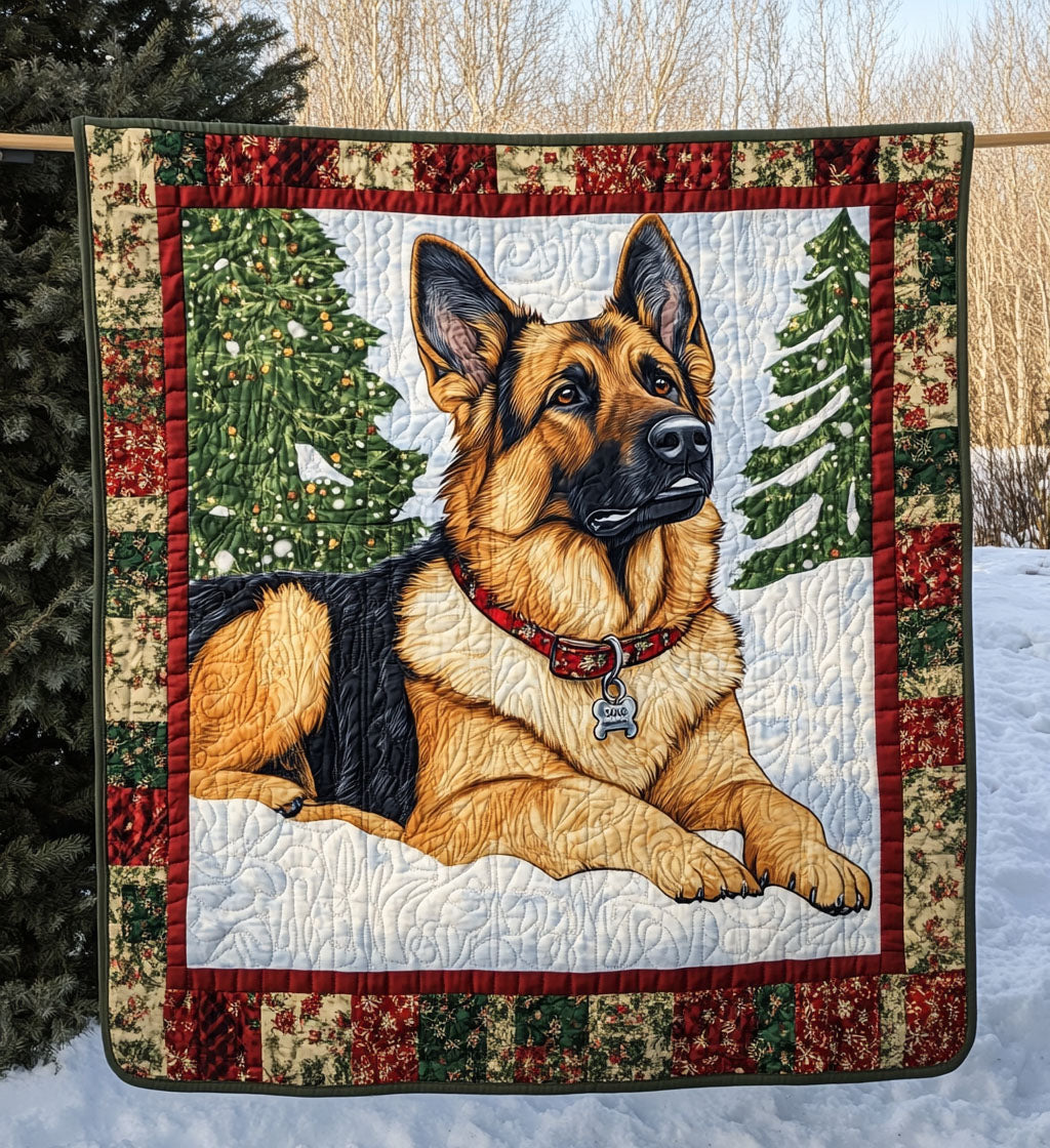 Brave Shepherd Quilted Blanket Best New Dog Owner Gifts