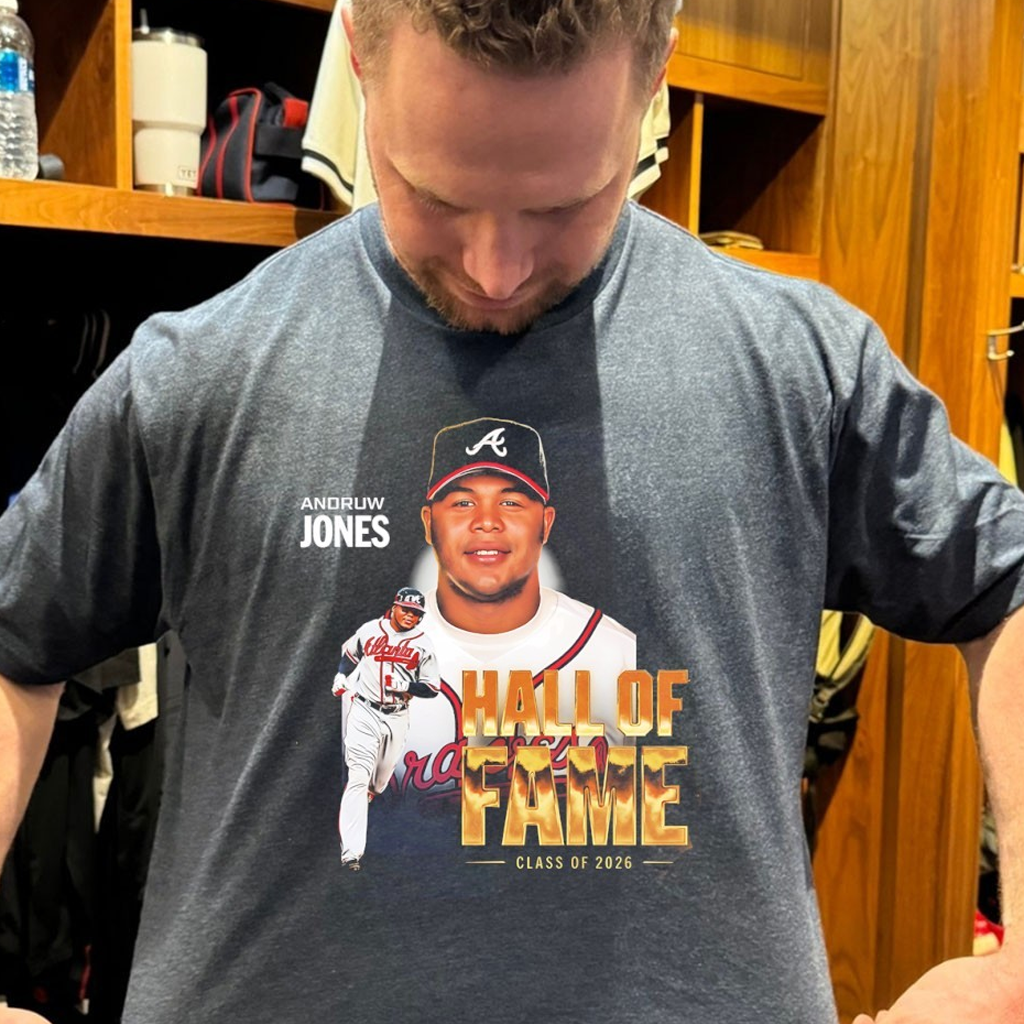 Braves Andruw Jones Hall Of Fame Class Of 2026 Shirt Gifts For Boyfriend