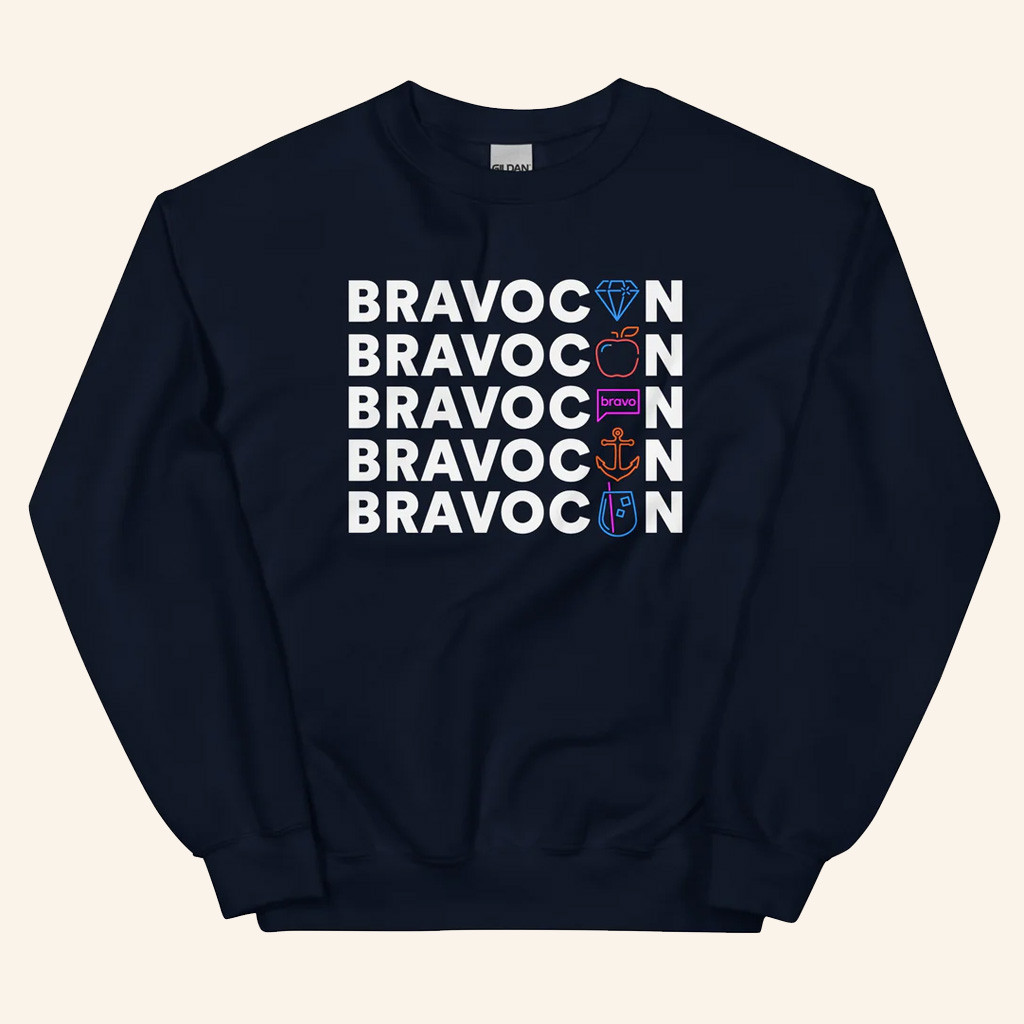 Bravo Merch BravoCon Neon Crewneck Sweatshirt Best Gifts For Boyfriend Bravo Merch BravoCon Neon Crewneck Sweatshirt Best Gifts For Boyfriend
