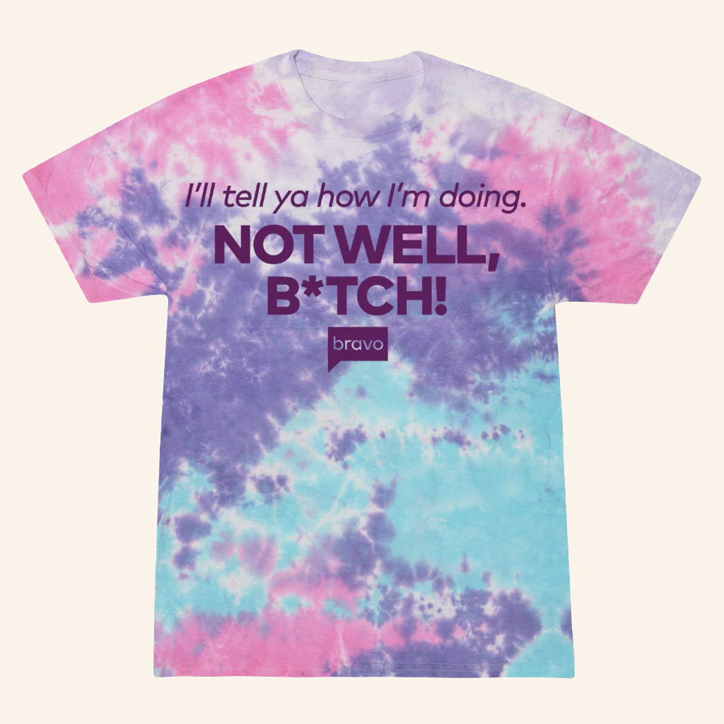 Bravo Merch The Real Housewives of New York City How Am I Doing Dorinda Tie Dye T-Shirt Bravo Merch The Real Housewives of New York City How Am I Doing Dorinda Tie Dye T-Shirt