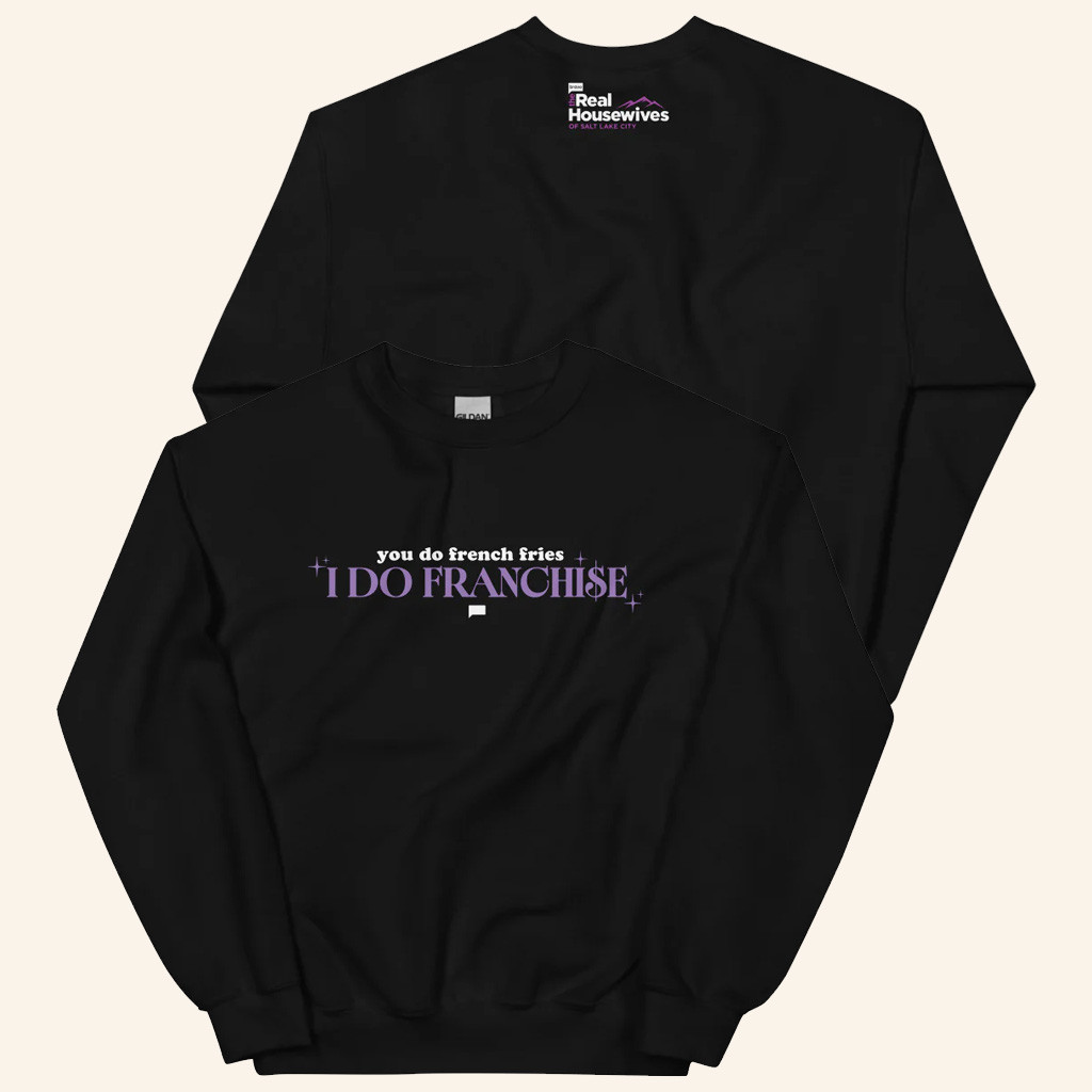 Bravo Merch The Real Housewives Of Salt Lake City French Fries Franchise Sweatshirt