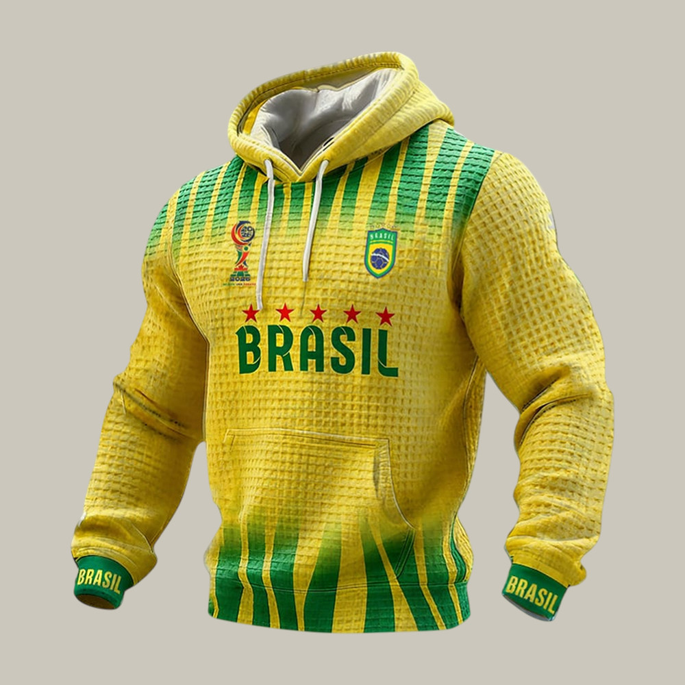 Brazil 2026 FIFA World Cup Hoodie Football Apparel Game Day Gift For Dad Birthday