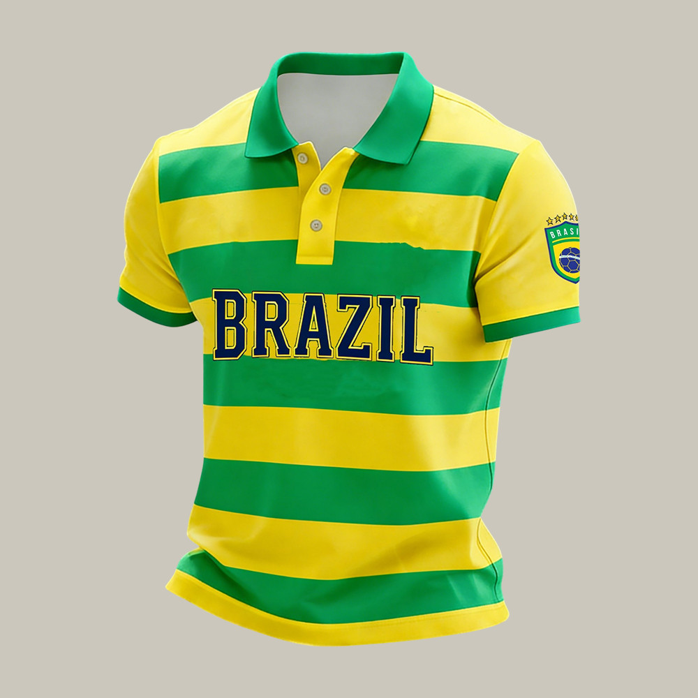Brazil 2026 FIFA World Cup Polo Shirt Soccer Fan Merch Good Gift For Fans