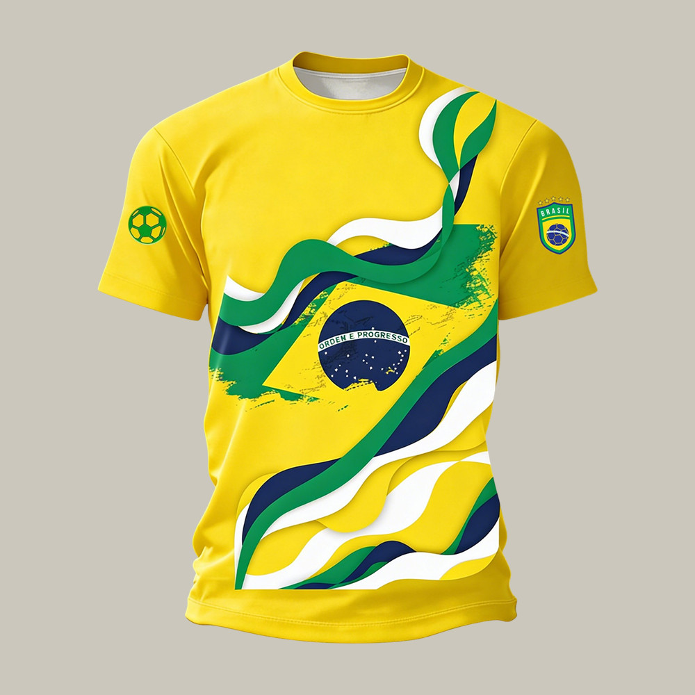 Brazil 2026 FIFA World Cup T-Shirt Game Day Shirt Soccer Lover Gift For Father