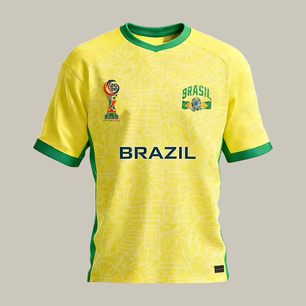 Brazil 2026 FIFA World Cup T-Shirt World Cup 2026 Shirt Soccer Lover Gift For Father's Day
