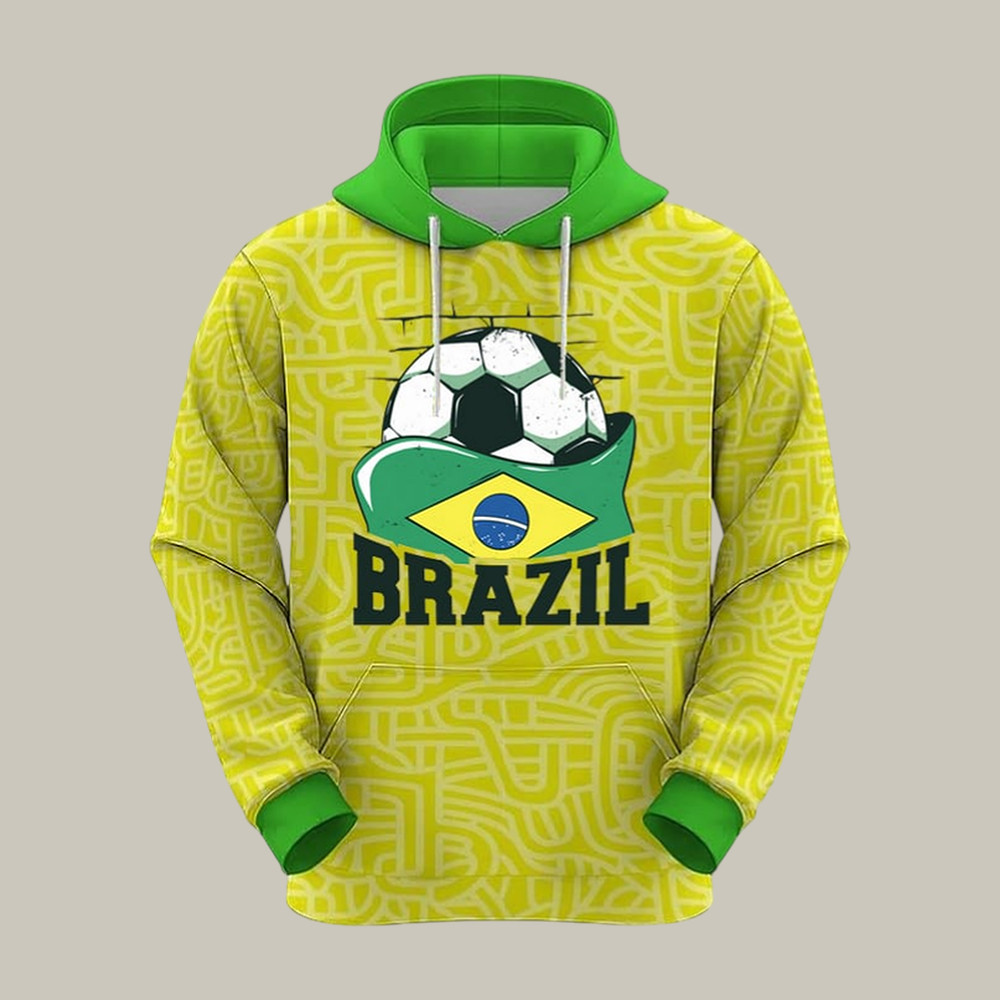 Brazil FIFA Club World Cup Bracket Hoodie Game Day Clothing Gift For Father's Day