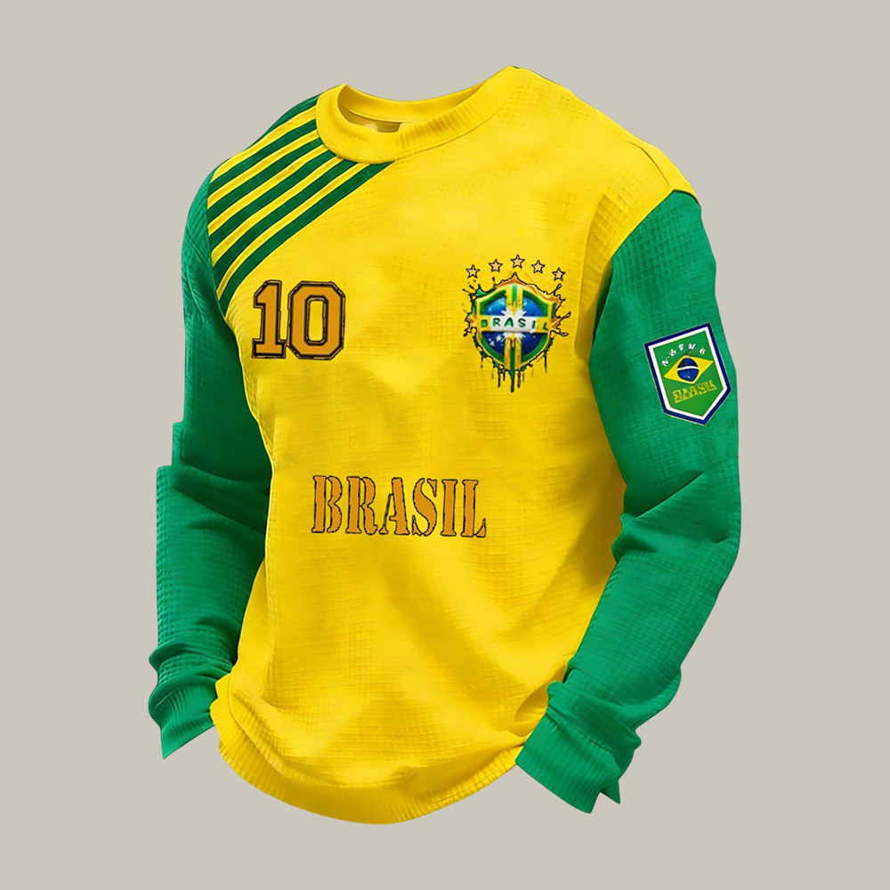 Brazil FIFA World Cup 2026 Long Sleeve Shirt Brazil Soccer Fan Merch Father's Day Gift