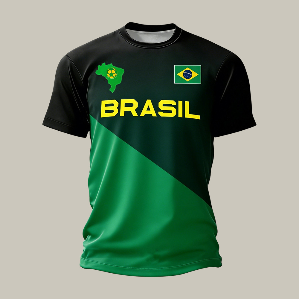 Brazil FIFA World Cup 2026 T-Shirt Brasil Soccer Fan Shirt Present For Dad