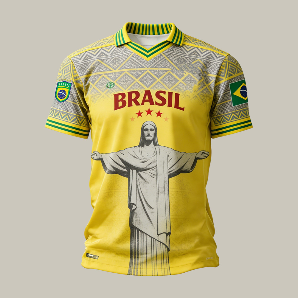 Brazil Soccer World Football Fan Jersey FIFA World Cup 2026 Clothes Cool Gift For Husband