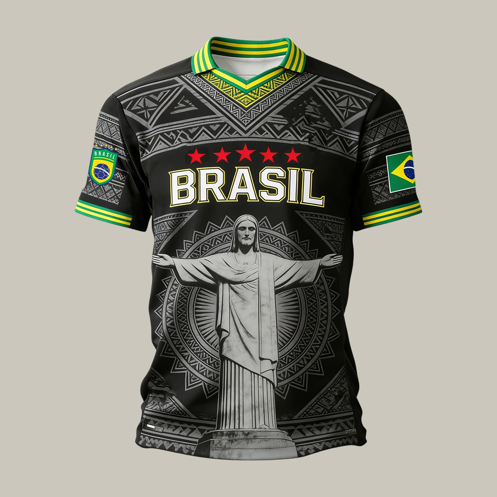 Brazil Team Brasil Flag Jersey FIFA World Cup 2026 Merch Soccer Lover Gift