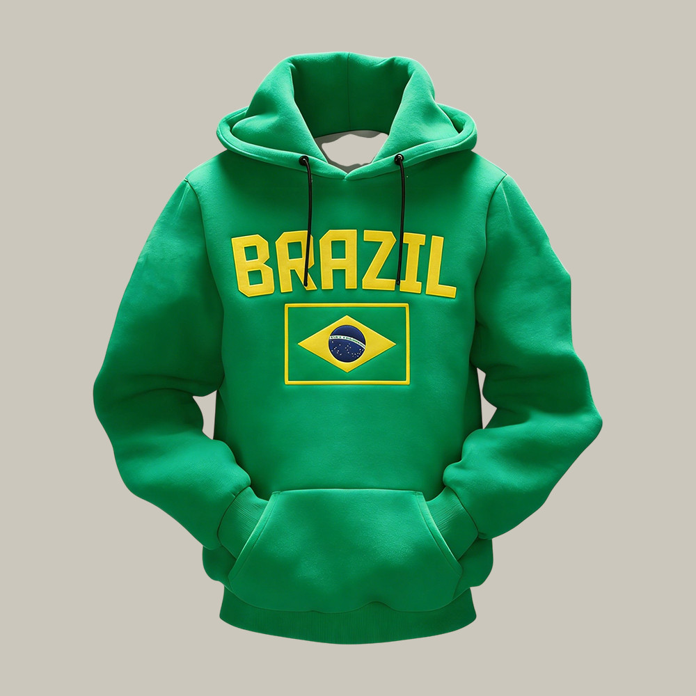 Brazil World Cup 2026 Hoodie Game Day Clothing Soccer Gear For World Cup Lovers