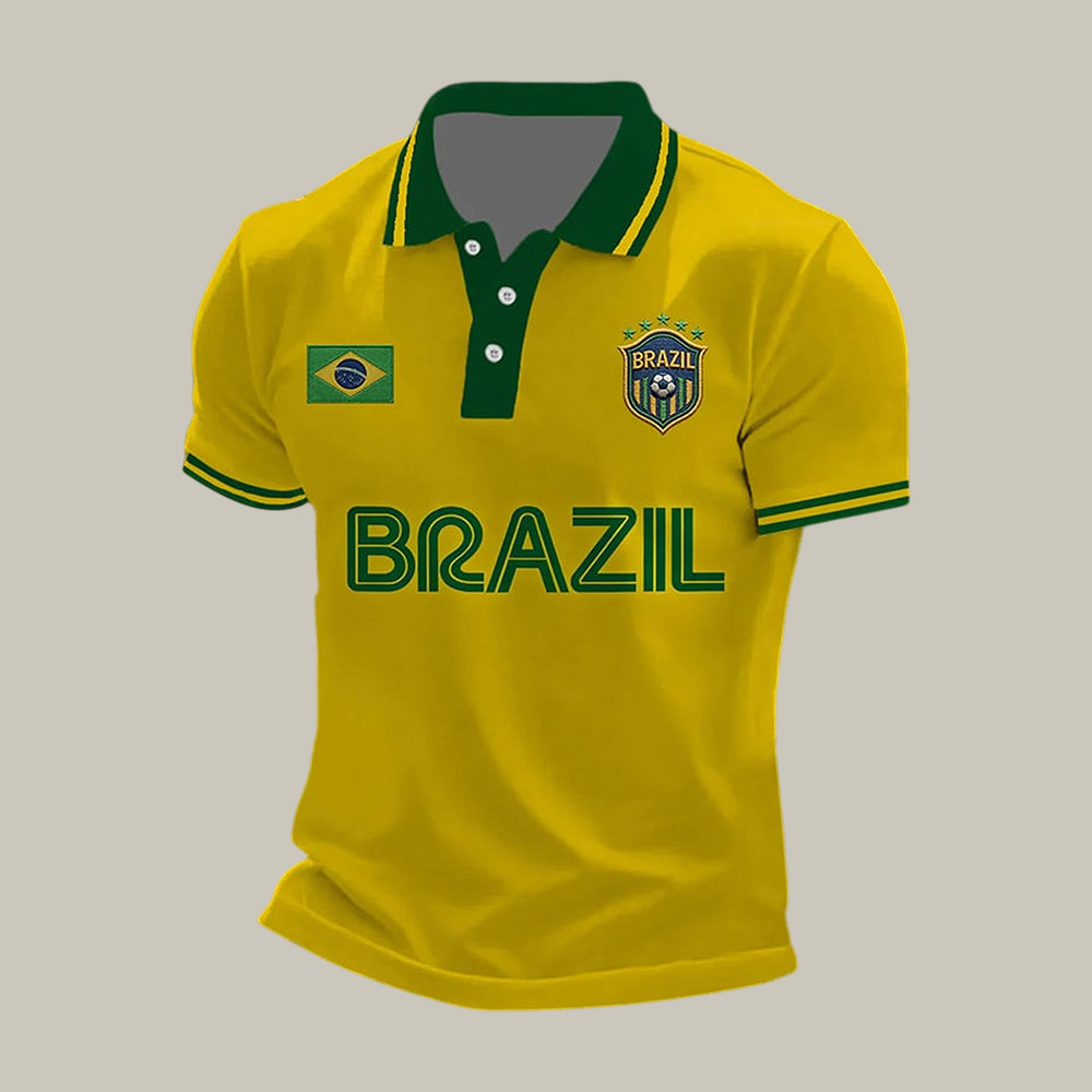 Brazil World Cup 2026 Polo Shirt FIFA World Cup 2026 Shirt Soccer Lover Gift Idea