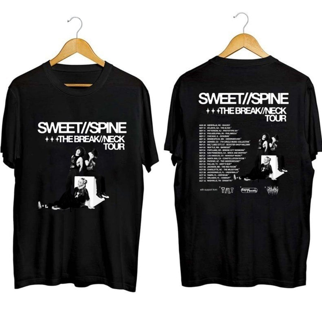 Break Neck Sweet Spine Tour Shirt Sweet Spine Merch Gifts For Rock Music Lovers Break Neck Sweet Spine Tour Shirt Sweet Spine Merch Gifts For Rock Music Lovers