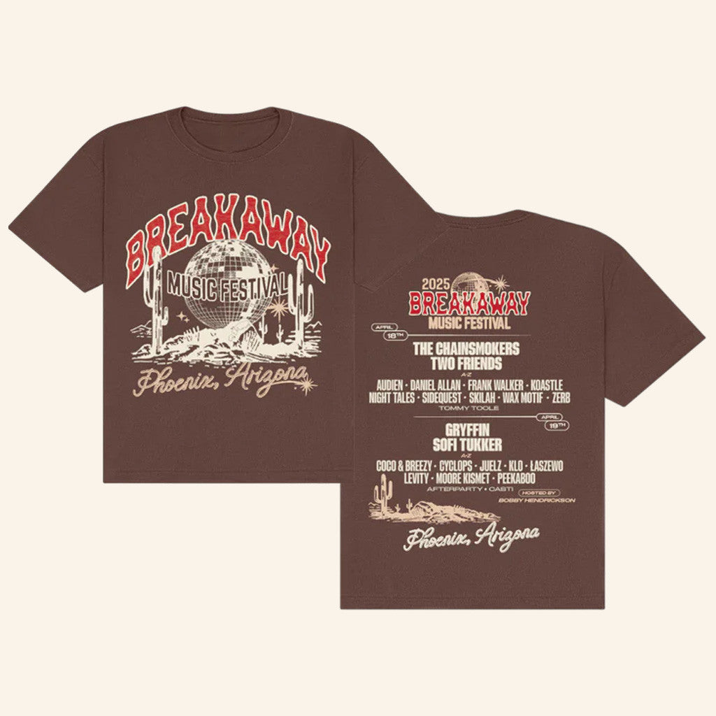 Breakaway Music Festival Merch 2025 Tour Arizona T-Shirt Gifts For Friends Breakaway Music Festival Merch 2025 Tour Arizona T-Shirt Gifts For Friends