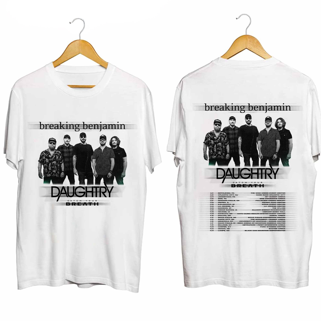 Breaking Benjamin And Daughtry US Tour 2024 Shirt Fan Merch Presents For Rock Music Lovers Breaking Benjamin And Daughtry US Tour 2024 Shirt Fan Merch Presents For Rock Music Lovers