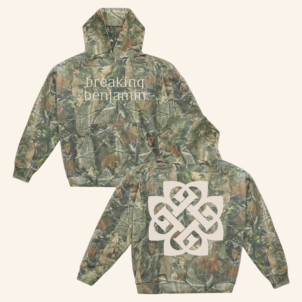 Breaking Benjamin Merch Logo Camo Hoodie Breaking Benjamin Hoodie Gifts For Music Fans