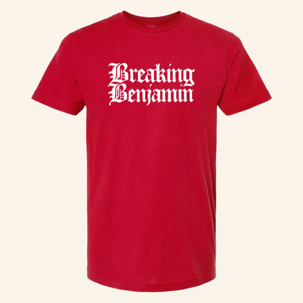 Breaking Benjamin Merch Red Shirt Christmas Gifts For Father Breaking Benjamin Merch Red Shirt Christmas Gifts For Father