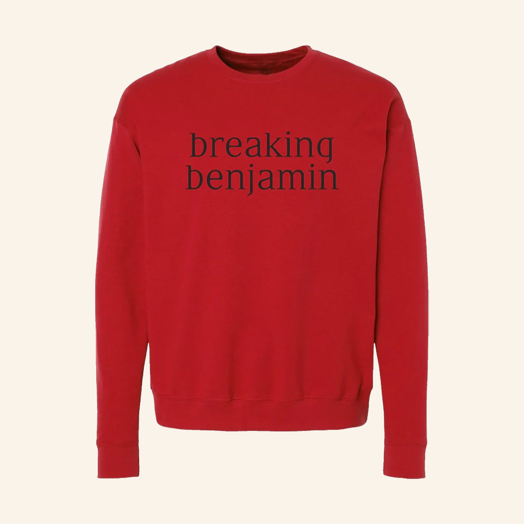 Breaking Benjamin Merch Red Sweatshirt Great Christmas Gifts For Men Breaking Benjamin Merch Red Sweatshirt Great Christmas Gifts For Men