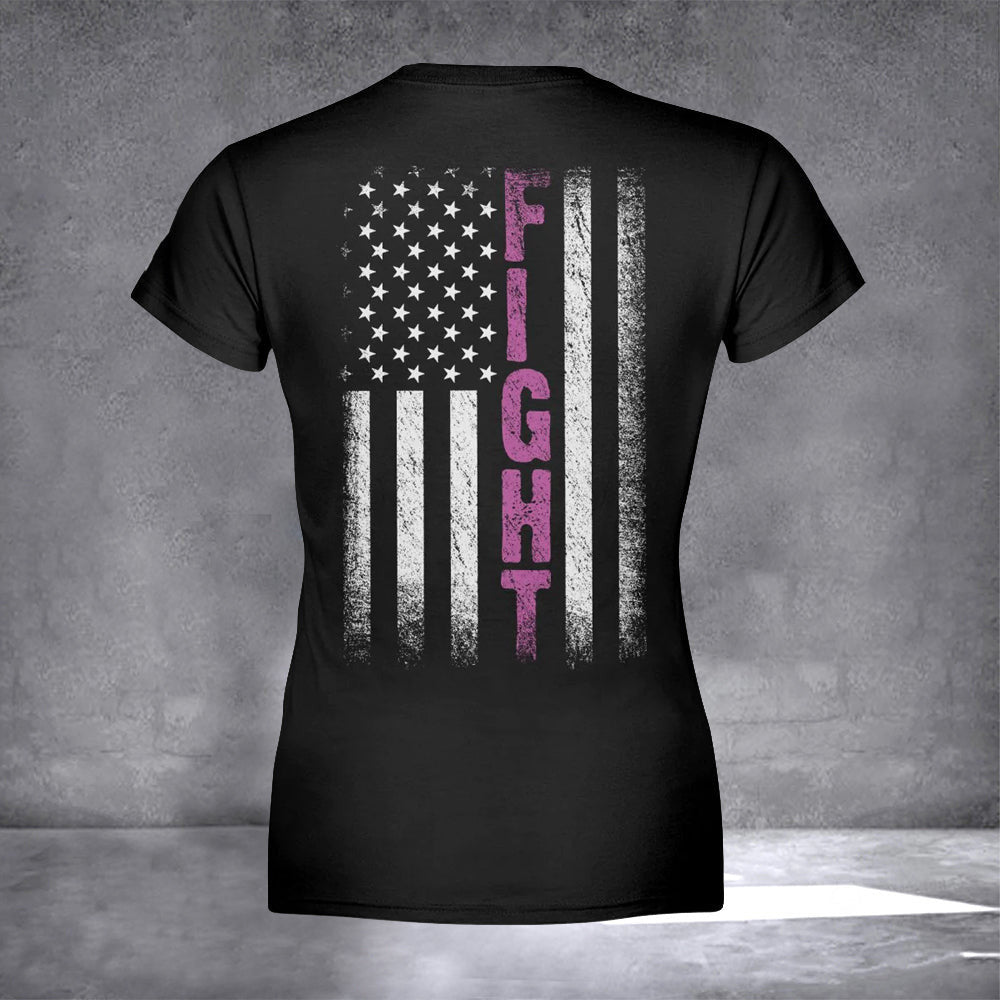 Breast Cancer Awareness Fight American Flag Shirt Breast Cancer Support T-Shirts For Women Breast Cancer Awareness Fight American Flag Shirt Breast Cancer Support T-Shirts For Women