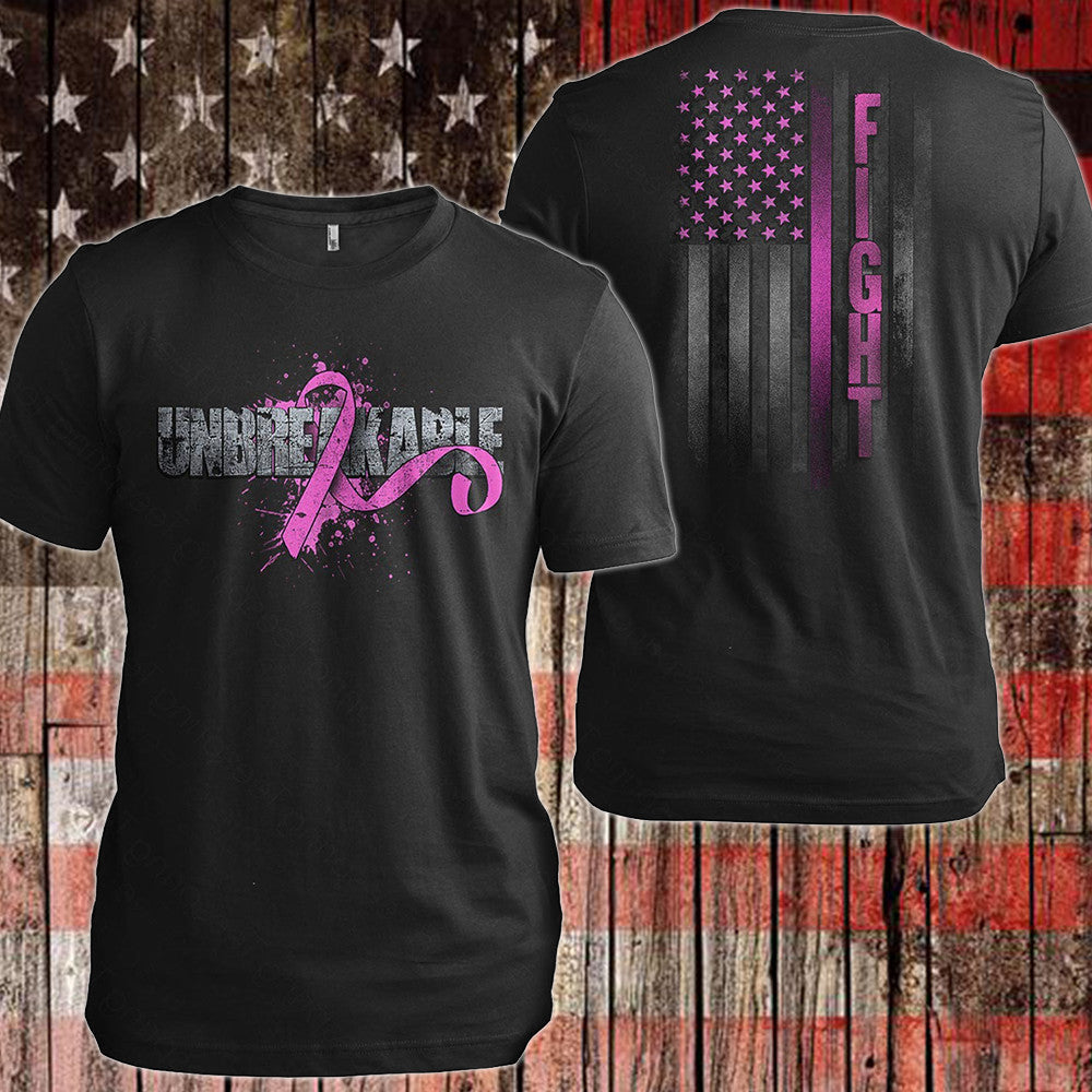 Breast Cancer Awareness Unbreakable Shirt Breast Cancer Ribbon T-Shirt Gifts For Patients Breast Cancer Awareness Unbreakable Shirt Breast Cancer Ribbon T-Shirt Gifts For Patients