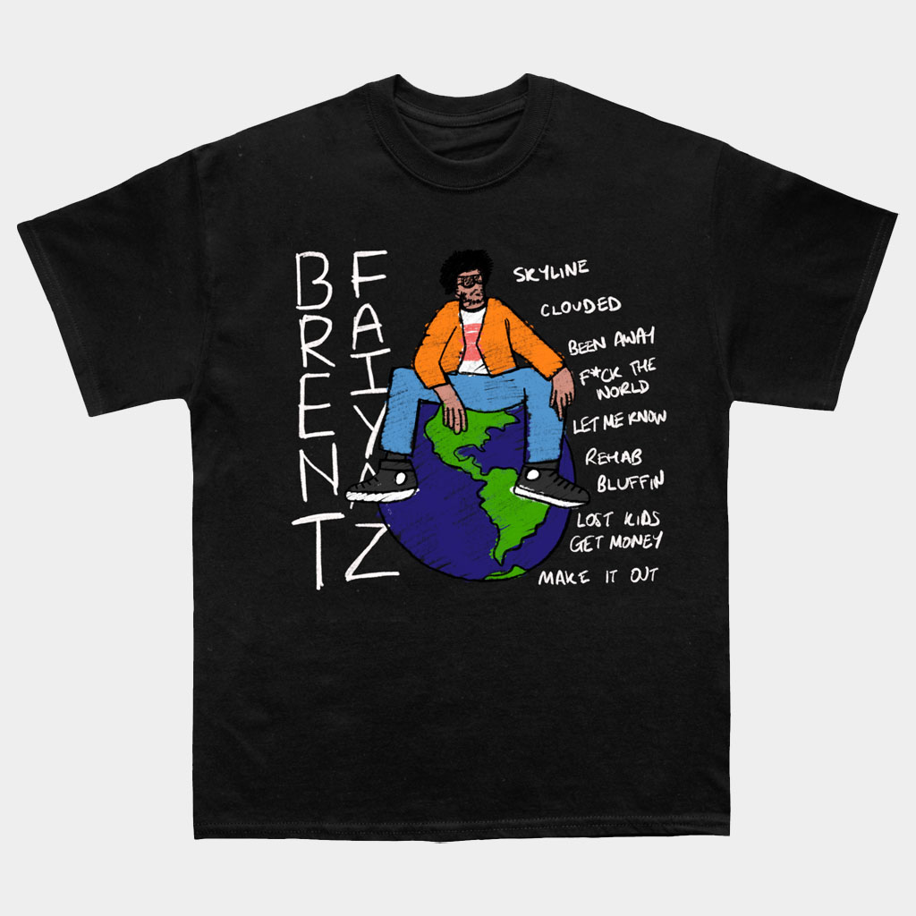 Brent Faiyaz Merch Brent Faiyaz Sketchbook T-Shirt Music Gift Ideas For Guys