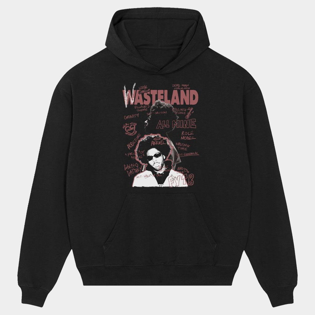 Brent Faiyaz Merch Brent Faiyaz Wasteland Sketchbook Hoodie Gifts For Music Fans-1 Brent Faiyaz Merch Brent Faiyaz Wasteland Sketchbook Hoodie Gifts For Music Fans-1