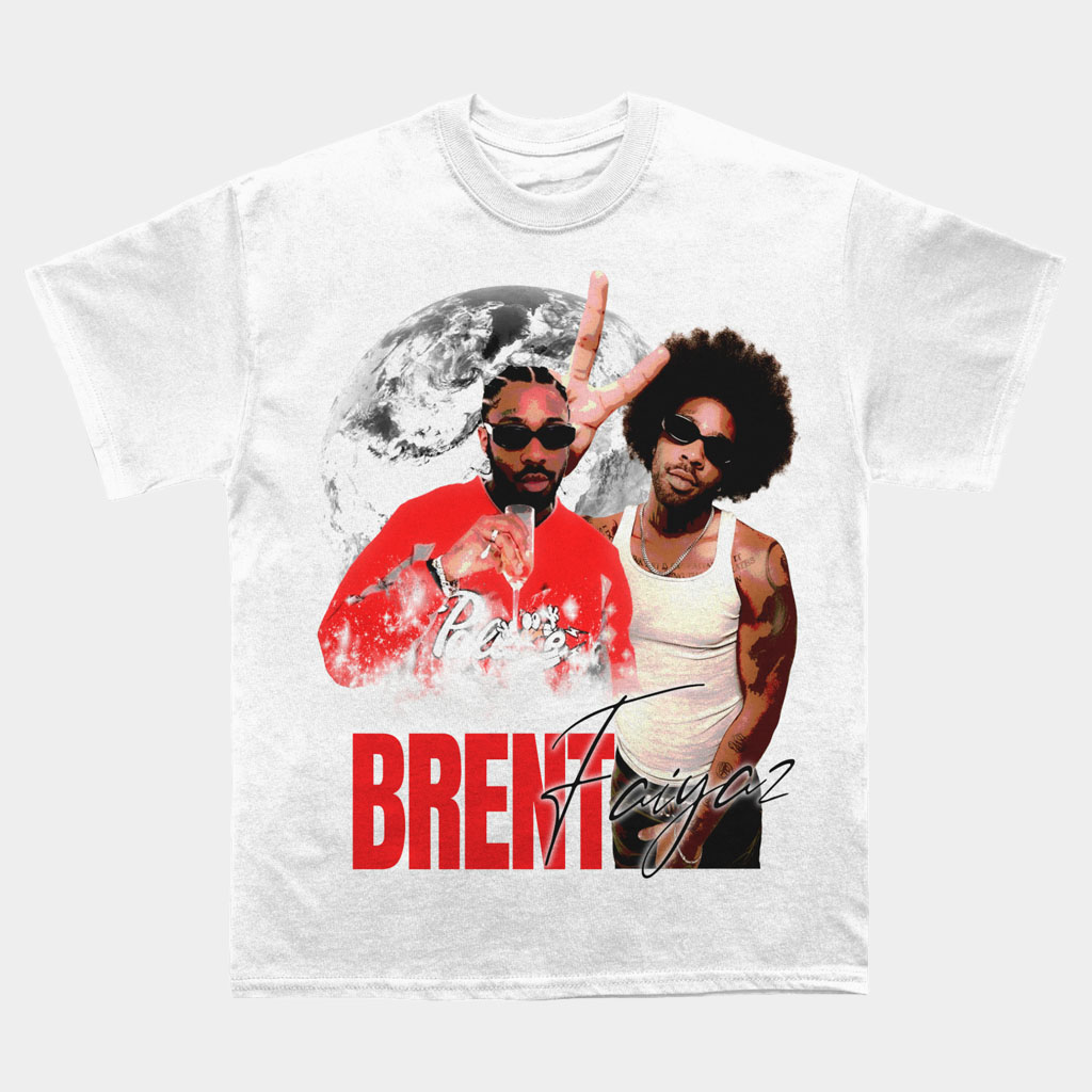 Brent Faiyaz Merch Brent Globe T-Shirt Gift Ideas For Music Lovers