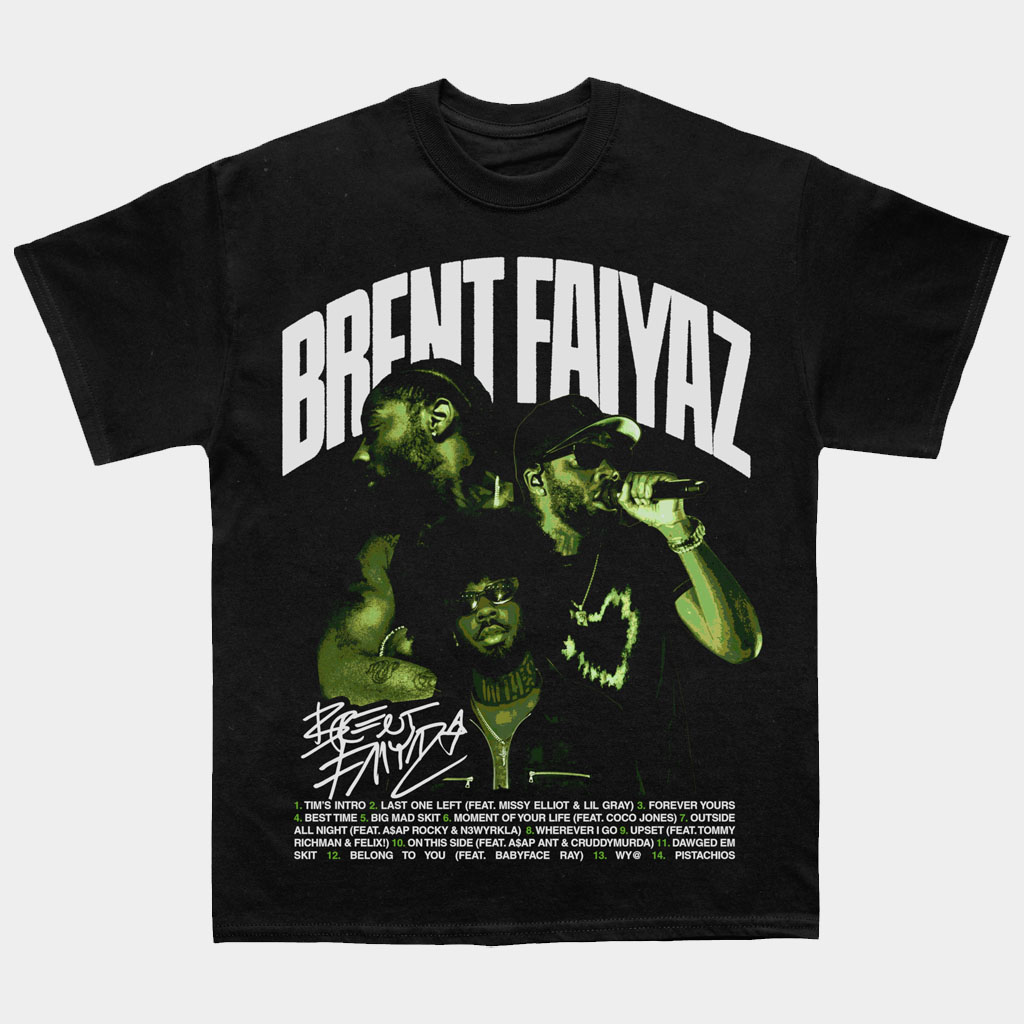 Brent Faiyaz Merch Brent Larger Than Life Album T-Shirt Brent Faiyaz Shirt Gifts For Fans