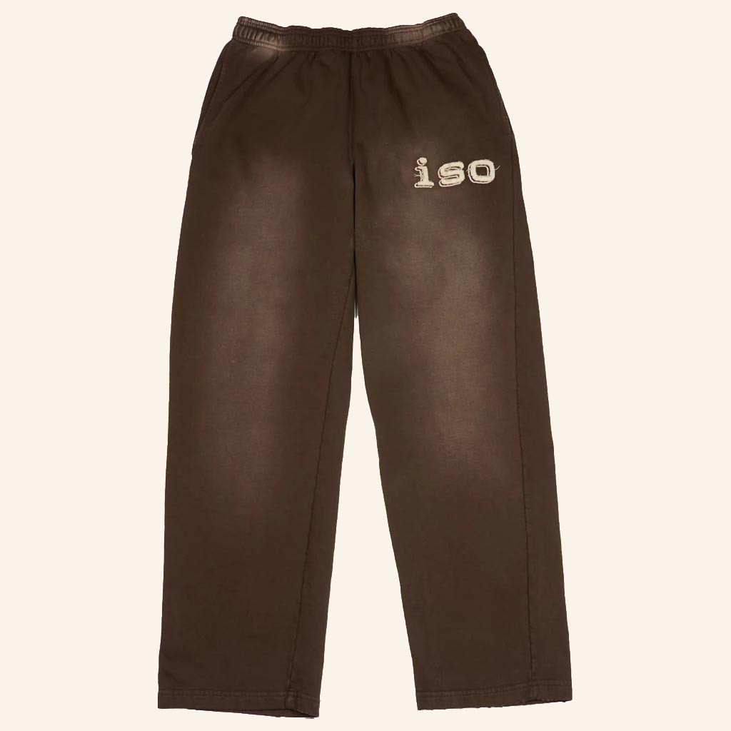 Brent Faiyaz Merch ISO Frayed Logo Sweatpant Cool Gifts For Music Lovers