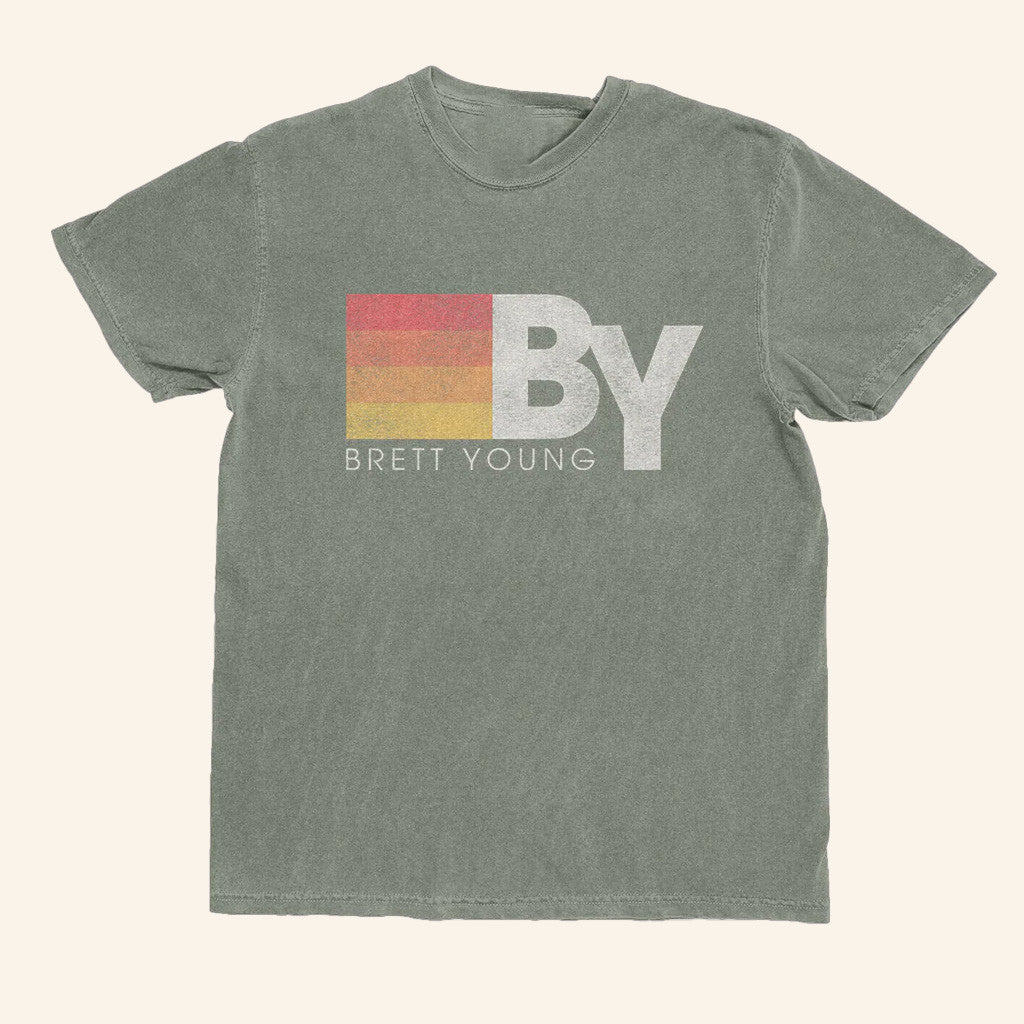 Brett Young Merch Tour 2025 Stripes T-Shirt Best Gifts For Music Lovers