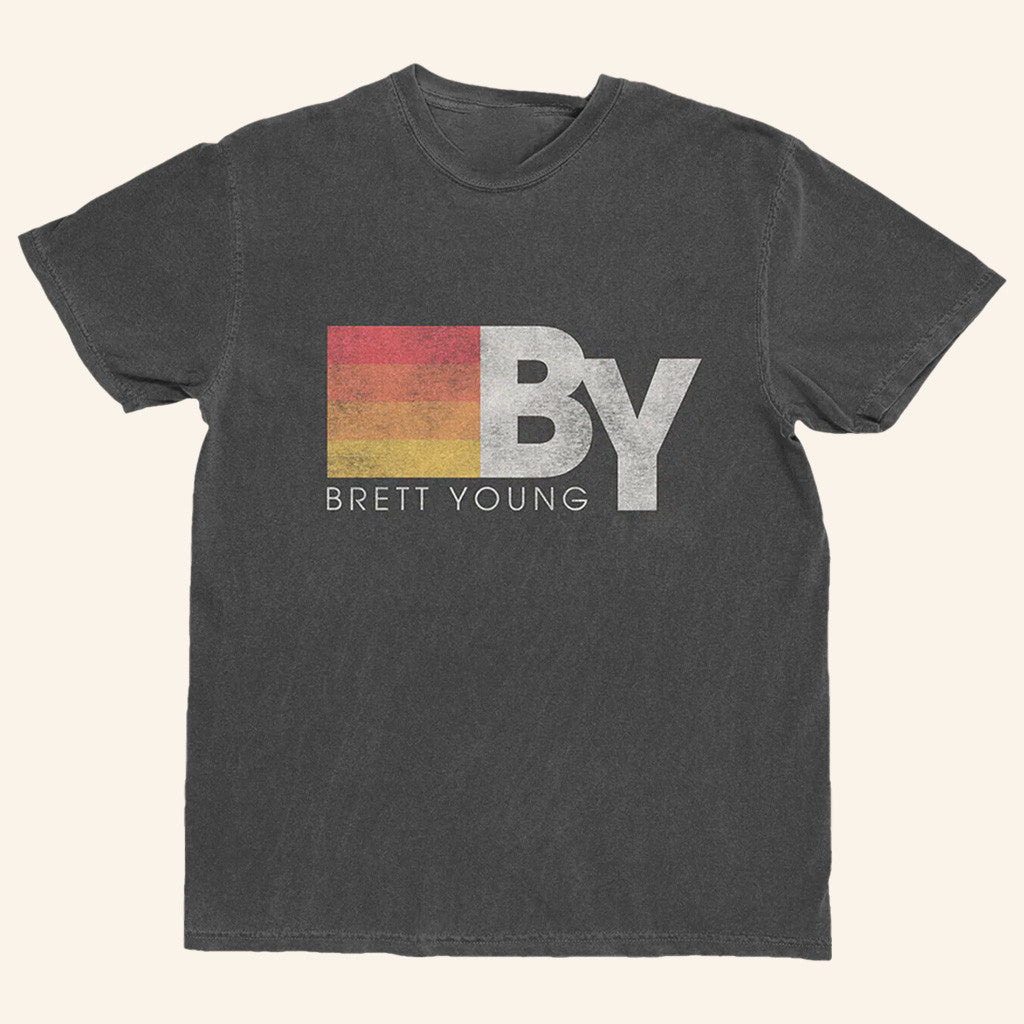 Brett Young Merch Tour 2025 Stripes T-Shirt Cool Gifts For Music Lovers
