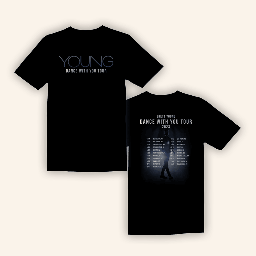 Brett Young Music Merch Dance With You Tour T-Shirt Gifts For Dudes Brett Young Music Merch Dance With You Tour T-Shirt Gifts For Dudes