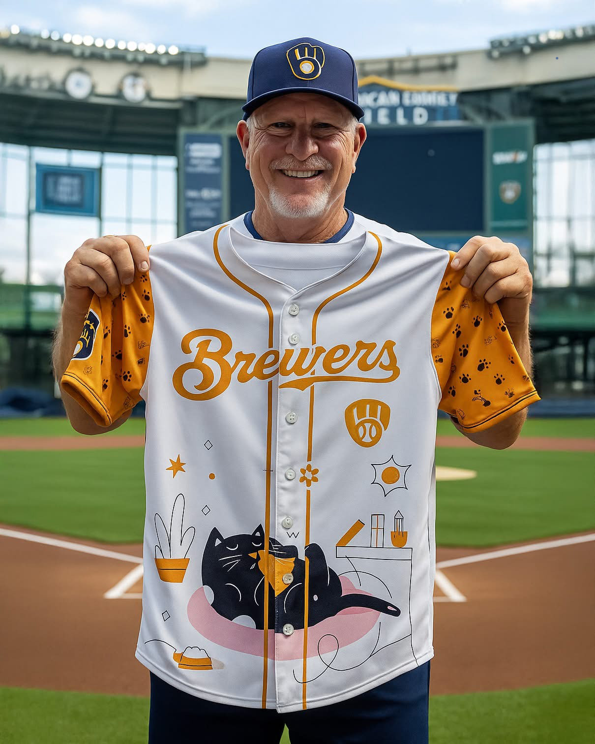 Brewers Cat Day 2025 Jersey Gifts For Cat Lovers