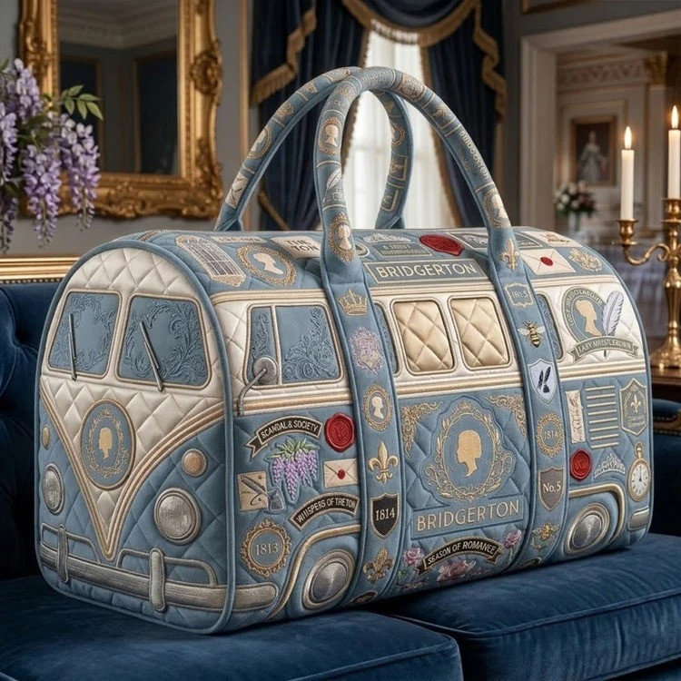 Bridgerton Quilted Duffle Bag Season Of Romance Regency Era Fan Gear Best Gift For Bridgerton Fans