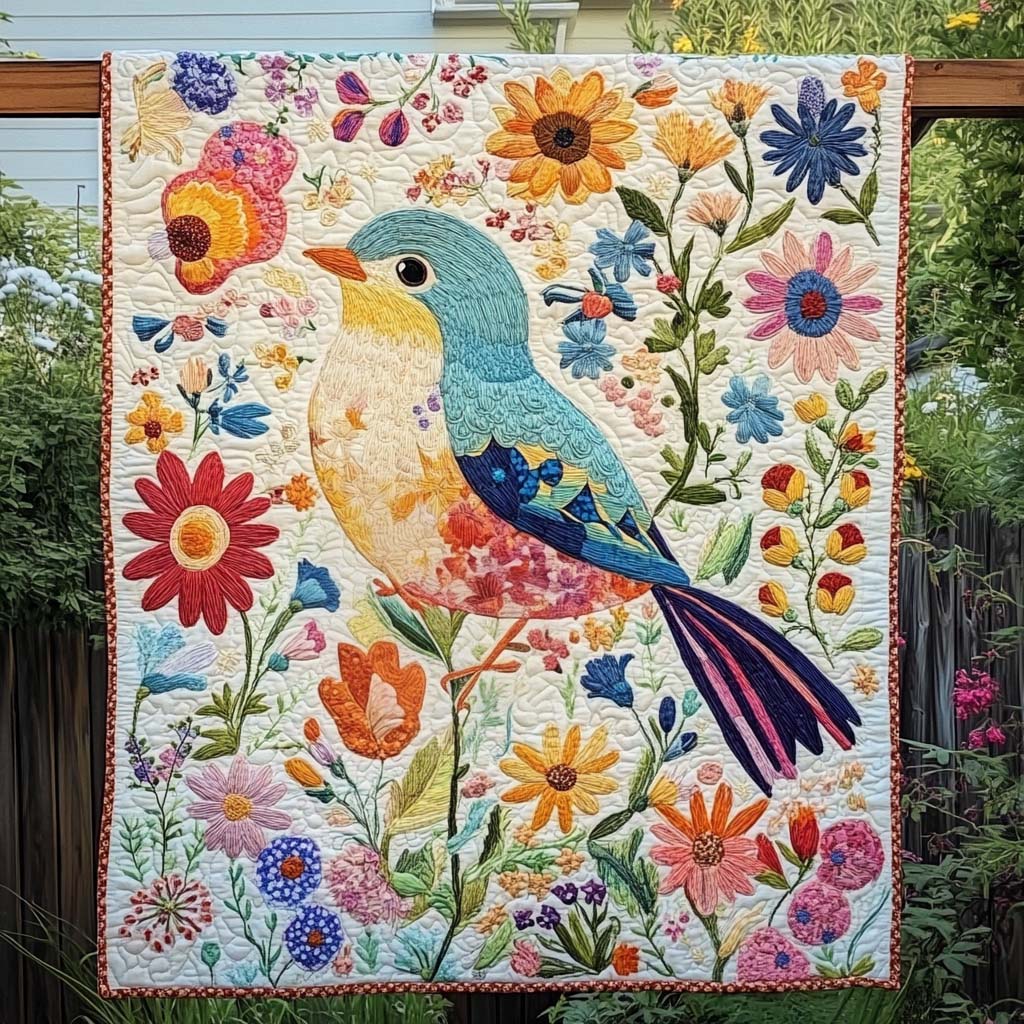 Bright Beak Quilted Blanket Gift Ideas For Bird Lovers