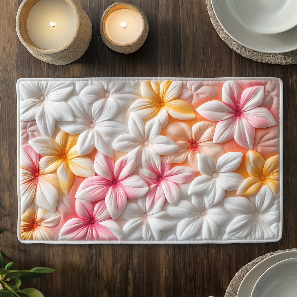 Bright Bloom Quilted Placemat Christmas Decor Sunflower Birthday Gifts