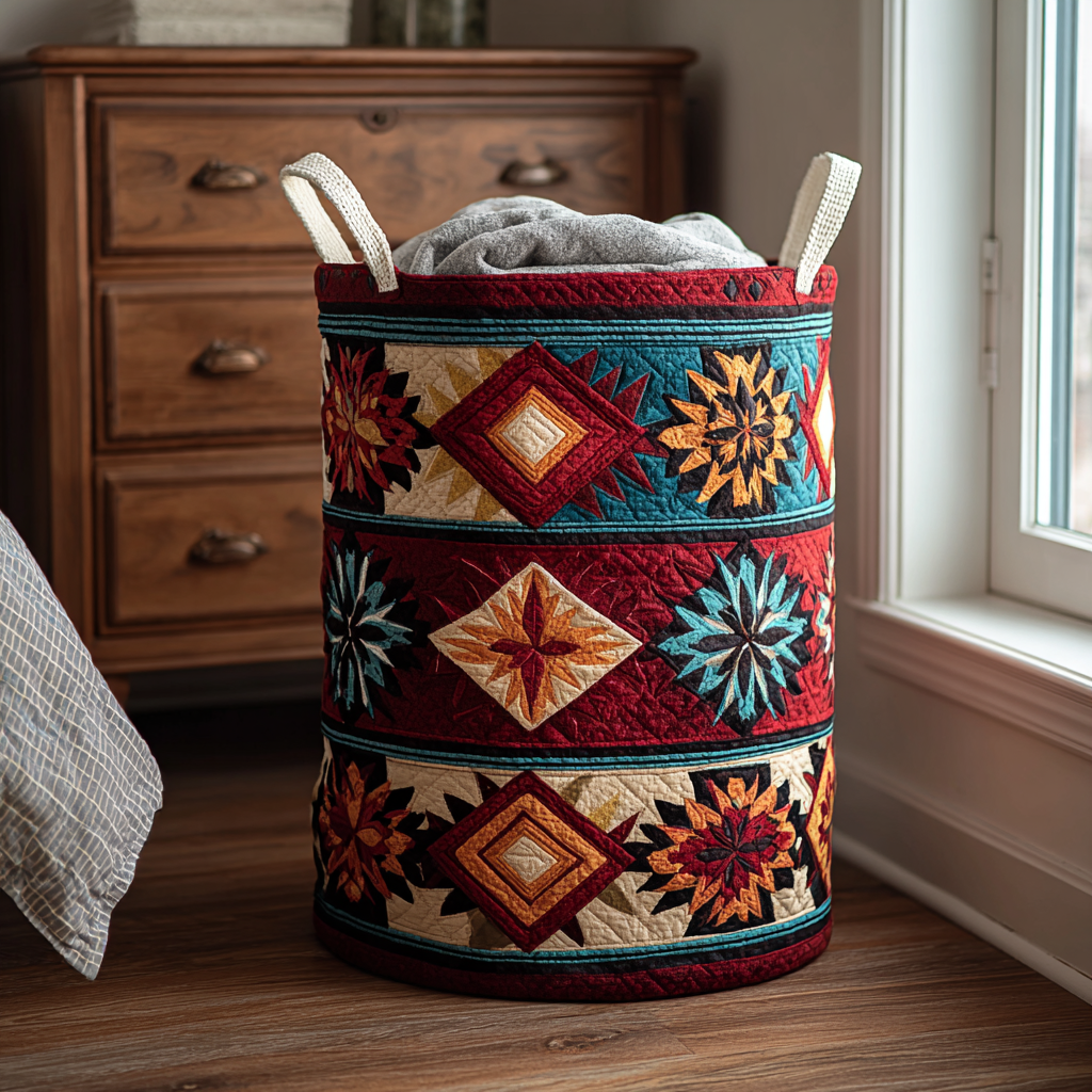 Bright Canyon Quilted Laundry Basket Father's Day Merch Gift