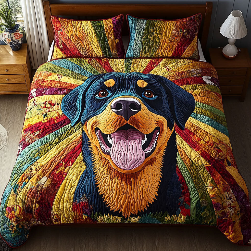 Bright Companion Quilted Bedding Set Warm and Breathable Bedding Set for All Seasons