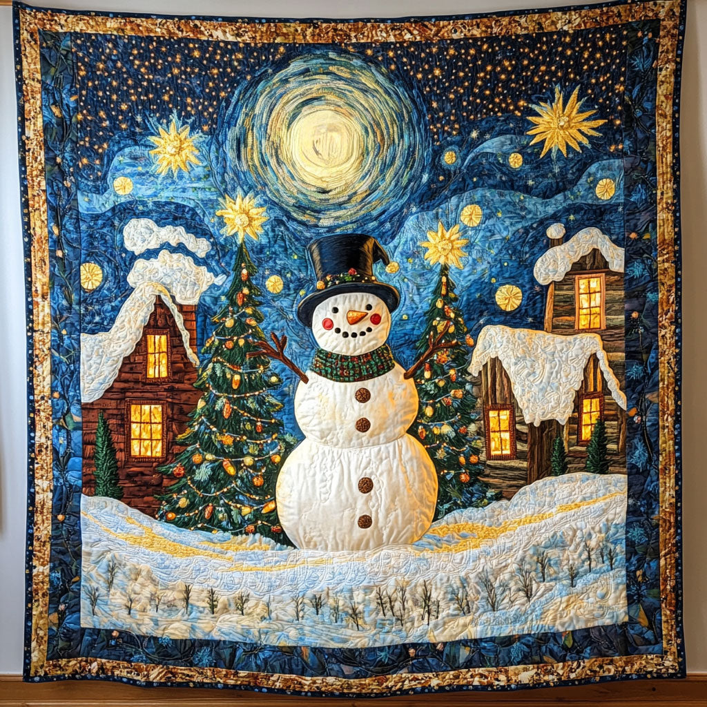 Bright Dream Snowman Quilt Blanket Throw Blankets For Couch Christmas Presents For Mom