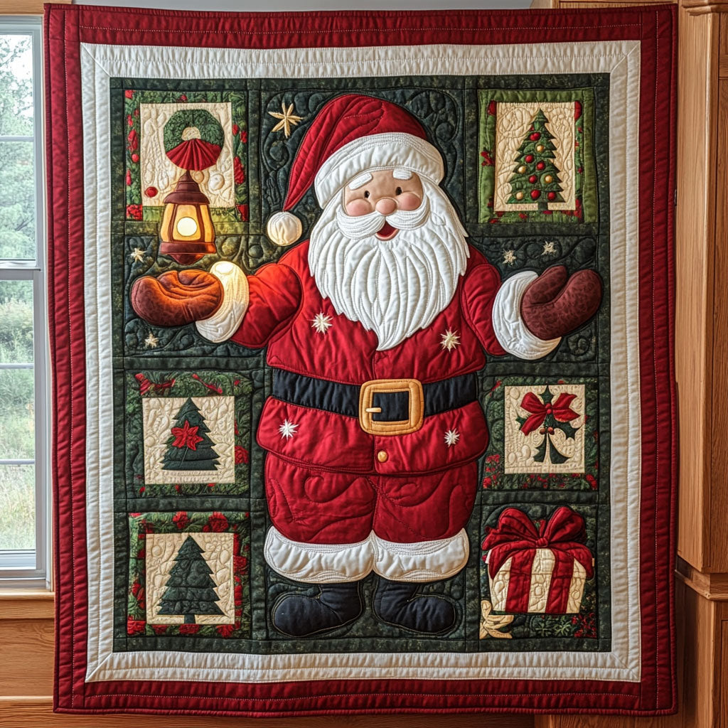 Bright Holiday Quilt Charming Quilt Blanket Gift for Festive Spirit