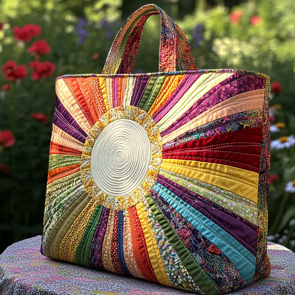 Bright Horizon Quilted Tote Bag Forest Gift Shop