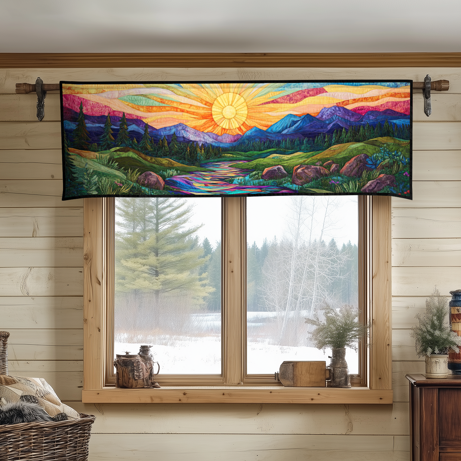 Bright Horizon Quilted Valance Outdoor Entryway Decor You Are My Sunshine Gifts For Him