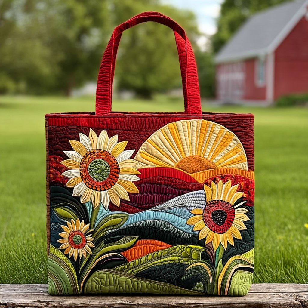 Bright Horizons Quilted Tote Bag Sunflower Gifts For Mom