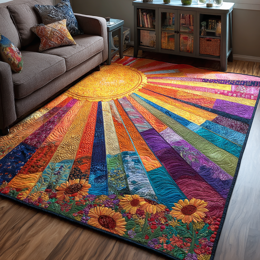 Bright Meadow Area Rug Kitchen Rugs Christmas Gifts For Wife
